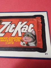 2004 ZIT KAT BEEF FLAVOR TOPPS LOGO STICKER CARD GREAT FOR VINTAGE COLLECTION!
