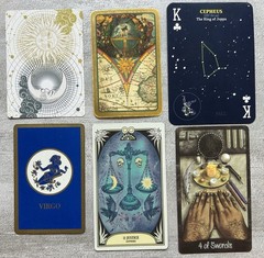 CELESTIAL Astrology Kit Book pages & cutouts cards 70+ Lot Unique Junk journal