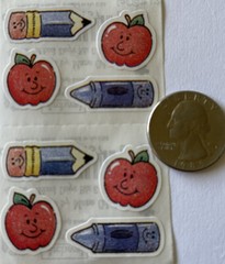 SCHOOL DAYS BITS & PIECES Sticker(8pc) Provo•Education￼•Elementary￼•Pencil•Apple