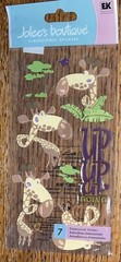 RARE Jolees Giraffe Going Up Up Zoo Safari Jungle Trees 3D Scrapbook Stickers