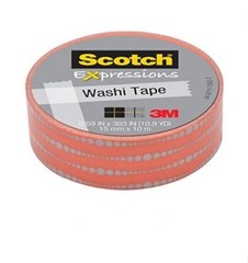 3M Scotch Expressions Decorative Washi Tape, 0.59 in x 393 in, Bubble Dots