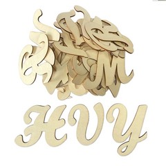 3 Inch 284 Pieces Wooden Letters Unfinished Wood Letters for Crafts Cursive A…