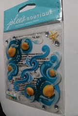 Jolee’s Boutique Embellishment Sea Flourishes Shells Starfish Ocean Scrapbooking