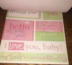 Deja Views Baby Girl 268 Sticker Tablet Infant Miracle Blessing Scrapbook POS-30