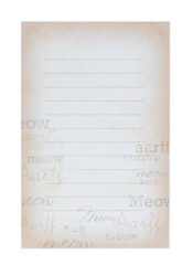 Scrapbooking Crafts KF Stacked Journal I Love My Pet Paw Print Cat or Dog Bone
