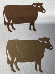 Cow Die Cut Cardstock Embellishments For Scrapbooking Card Making 8 Pieces