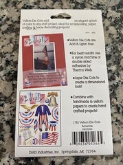 Scrapbooking Paper Reflections Vellum Die Cuts America Pack Americana USA