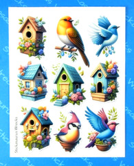 Birds & Birdhouses Sticker Sheet