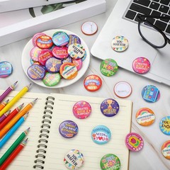 240 PCS Reward Button Pins Employee Of The Month Badges 12 Styles Appreciation