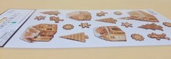 Christmas Paper Crafts Gingerbread 19pc Stickers, BRAND NEW