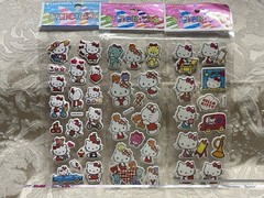 Retro Vintage Look Hello Kitty 3D Bubble Puffy Stickers 3 sets (#33)