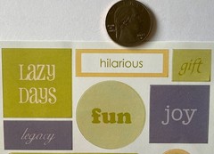 SEIZE THE DAY Stickers(40pc) ChatterBox•Memories•Phrase •Lazy Days•Card Making•