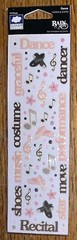 CLOUD 9 By Fiskars Epoxy Rain Drop ~Ballet Recital~ Dance 3D Scrapbook Stickers