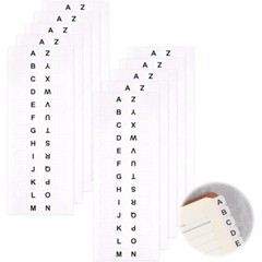 Self Adhesive Alphabet Tabs 260 Pcs Index Sticky Labels Organizing Books Files