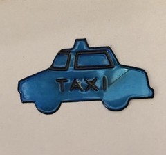 Vintage Rare 80s/90s Taxi Cab Sticker Touch Me Color Changing Unused Oilies