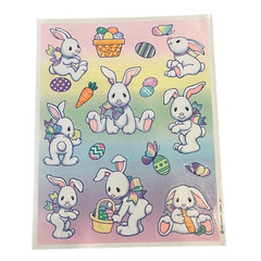 Vintage Hallmark Stickers Farm Animals, Easter Rabbits & Ladybugs 1 sheet each