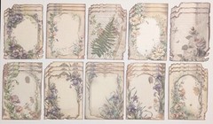 30 Sheets Retro Vintage Floral Scrapbook Paper 4.5″x5.5″ Junk Journal Crafting