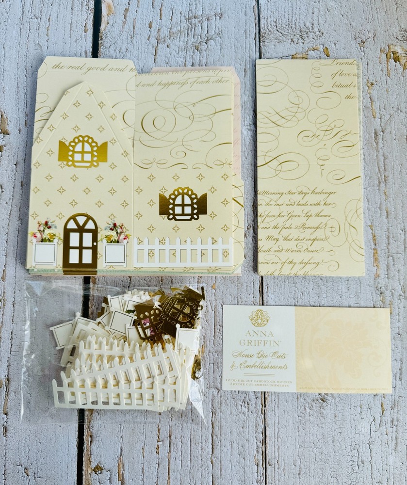 NEW Anna Griffin House Die Cuts & Embellishments