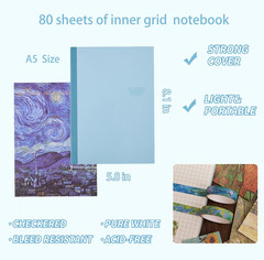 Scrapbooking Supplies Kit Plus 480Pcs, Vintage Van Gogh Oil Painting Aesthetic S