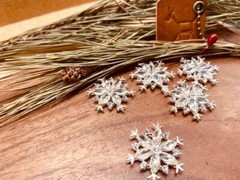 Christmas rhinestone snowflakes (set of 4)