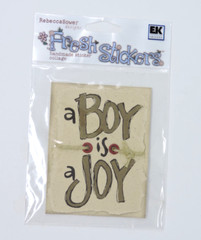 EK Success Fresh Sticker Handmade by Rebecca Sower A Boy is a Joy 3D Scrapbook