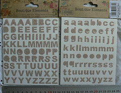 Letter Stickers Small Glitter Flat Sticker 10-12mm high – 2 Colour Choice MH