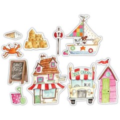 Crafts Craft Consortium Wood Shapes Sandy Paws Crab Ice Cream Truck Dog Cat Boat