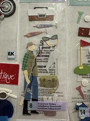 Father’s Day Sports Hobbies Pool Golf Harley Cards Jolee’s Stickers Scrapbook
