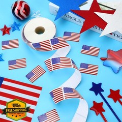 DECYOOL American Flag Stickers Roll 800 Pcs