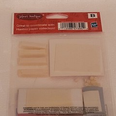 Jolees Hasbro SCRABBLE 3D Stickers Game Entertainment Scrapbooking