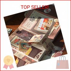 YagCu 348 Pcs Scrapbooking Kit, Vintage Junk Journal Supplies for Adult, Large C
