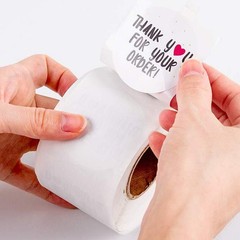 500Pcs 1.5″/2.5″ Thank You For Your Order Stickers Small Business Envelope Lable