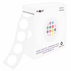 0.5″ Round Color Coding Circle Dot Labels on a Roll, 1000 Stickers in Plastic…