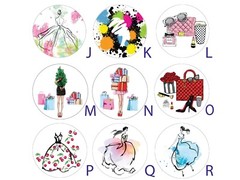 36 Fashion Handbag Shoes Sticker Sheets Handmade Envelope Gift Scrapbook Sticker
