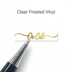 On Call  Script Planner Stickers / 30 Gold Foiled Text Headers (1.5″) /  Wo…