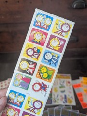 Lot of 30+ Sheets Vintage 80s And 90s Teacher Reward Stickers Teddy Bears Ribbon