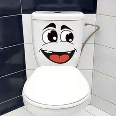 4 sheets/Set Cartoon Face Stickers,Self-Adhesive, Plastic Surface Compatible,