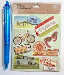 Staycation Vacation Stickers Scrapbooking Card Craft K & Company