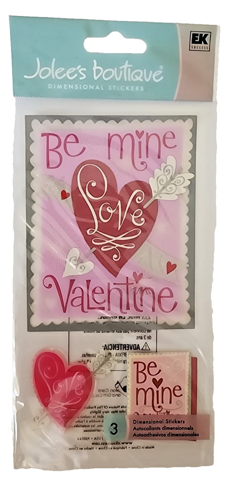 Vintage Jolee’s Boutique XL 3D Embellishments – Valentine Card – SPJBLG164
