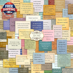 300 PCS Vintage Bible Verse Stickers, Typewriter Style Christian Stickers, Inspi