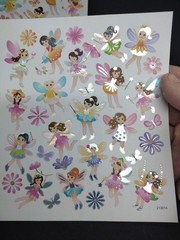 Fairies Flowers And Butterflies Sticker Sheet Craft Stickers 2 Sheets