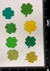 Celebrate It St. Patricks Day Foam Stickers 54 Pc Glitter & Solid Shamrocks