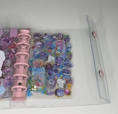 Japanese Style A7 Binder filled With 3D stickers And Water Shaker Stickers
