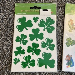 St. Patrick’s Day Stickers, Huge Lot of 19 Sheets Of 4 X Package, New!!!