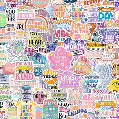 300 Water Bottle Stickers Motivational Laptop Decals Inspirational Adult Teen