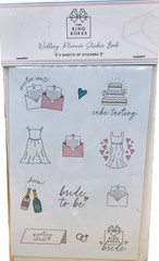 The Ring Boxes “Wedding Planner Sticker Book” 5 Sheets Total, BRAND NEW