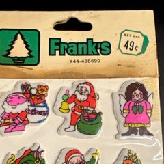 NOS Frank’s Christmas Puffy Stickers, Multicolor – MPN X44-488690