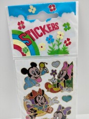 Rare Vtg Disney Babies Foiled Stickers New Old Stock