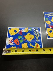 Lot of 2 Vintage Slicker Stickers Sheets Hallmark Duck Raincoat 1985 W27