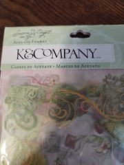 K&Company Colorful Handmade Acetate DieCut Frames & Cardstock New Scrapbooking
